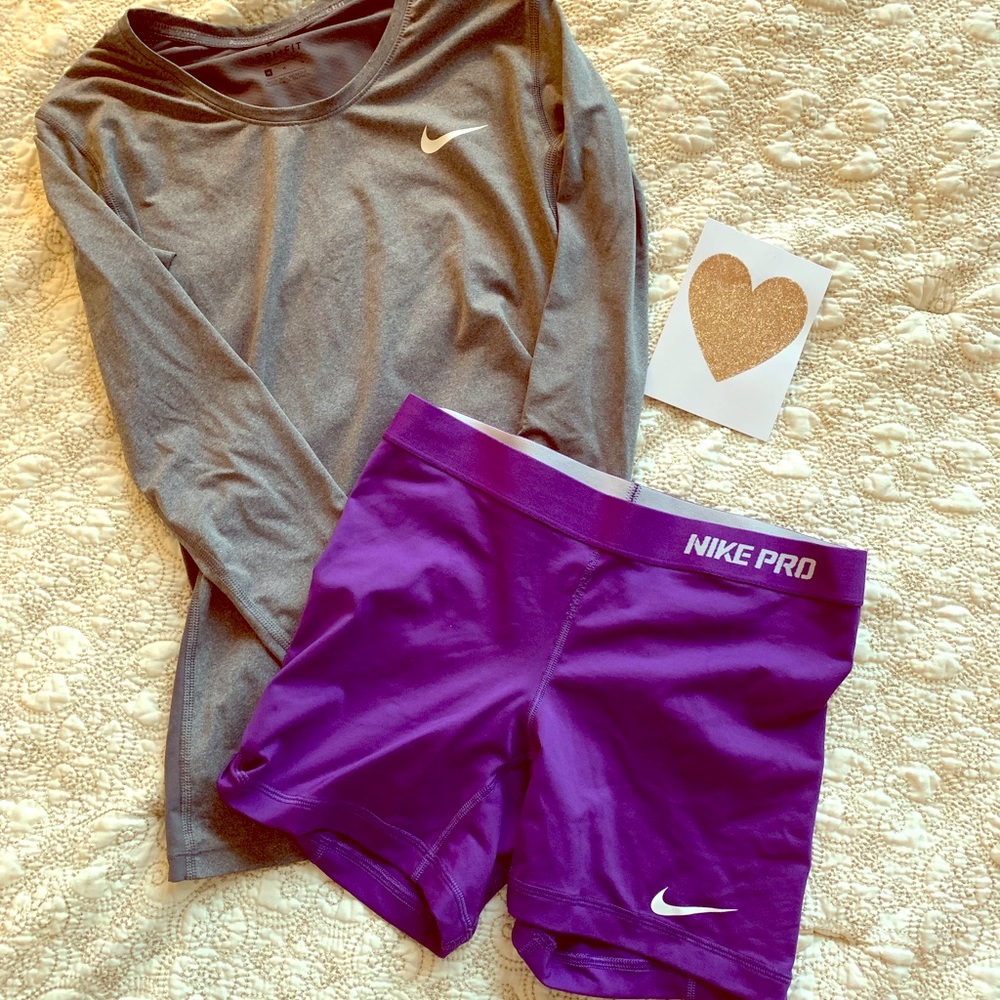 Nike Pro shorts 💜